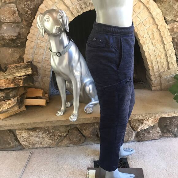 Eddie Bauer Fleece Lined Blue Pants Zipped Pocket Men’s Size Small - Picture 4 of 8